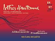 Le Festival Lettres d’automne reçoit Benoît Séverac